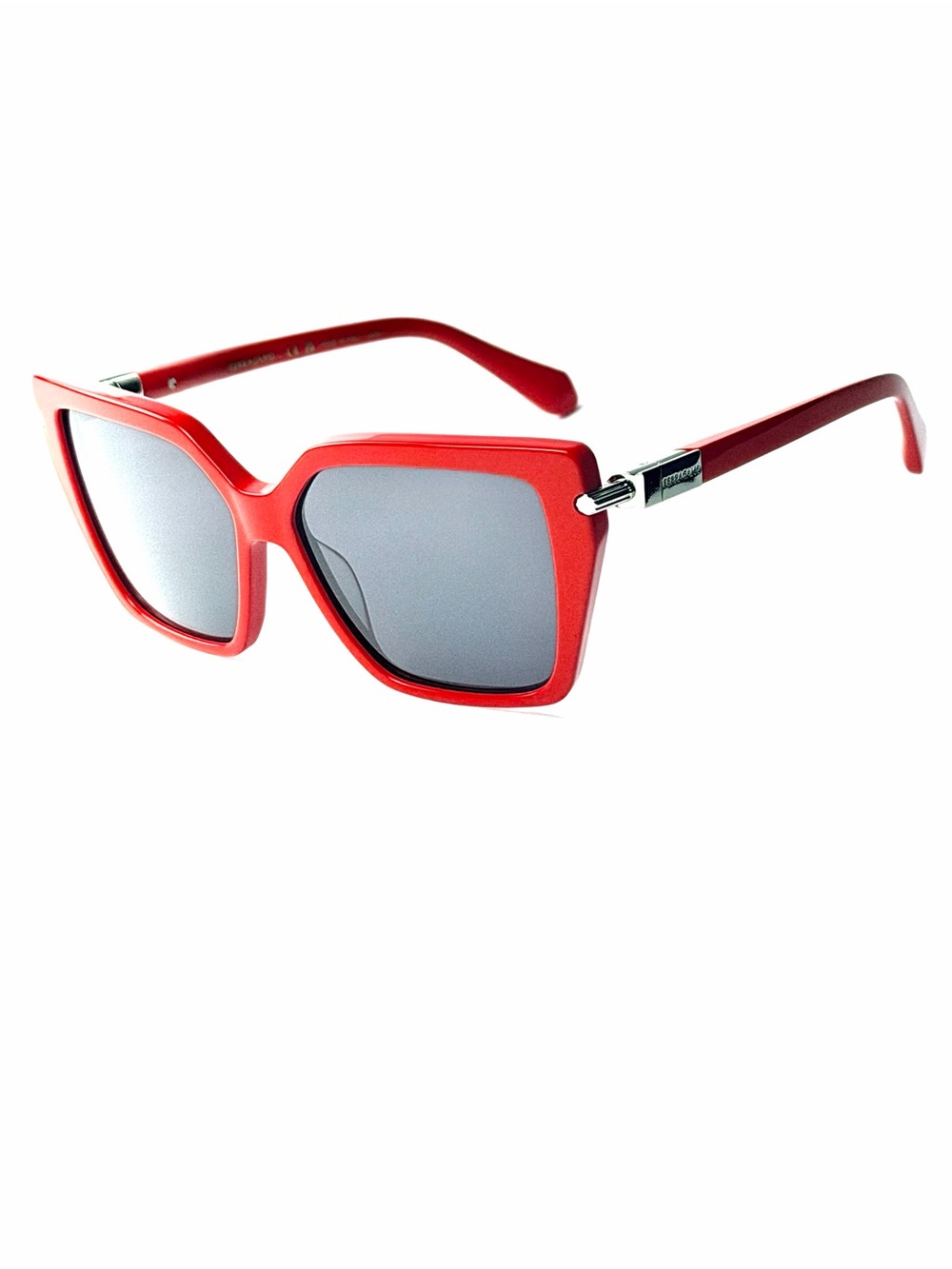 Salvatore Ferragamo SF1106S 600 Red  Sunglasses Grey New Authentic  57-14-140